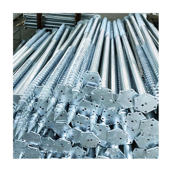 galvanized sola ground screw