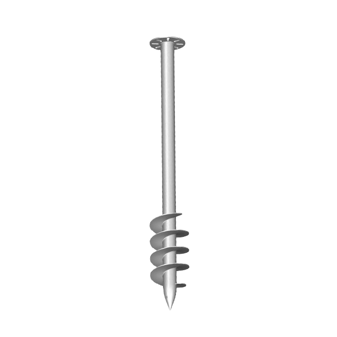 ground screw pole anchor