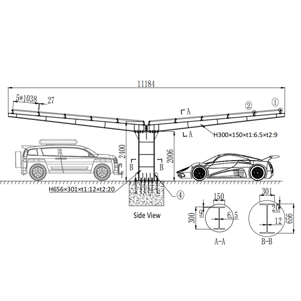 Solar carport residential