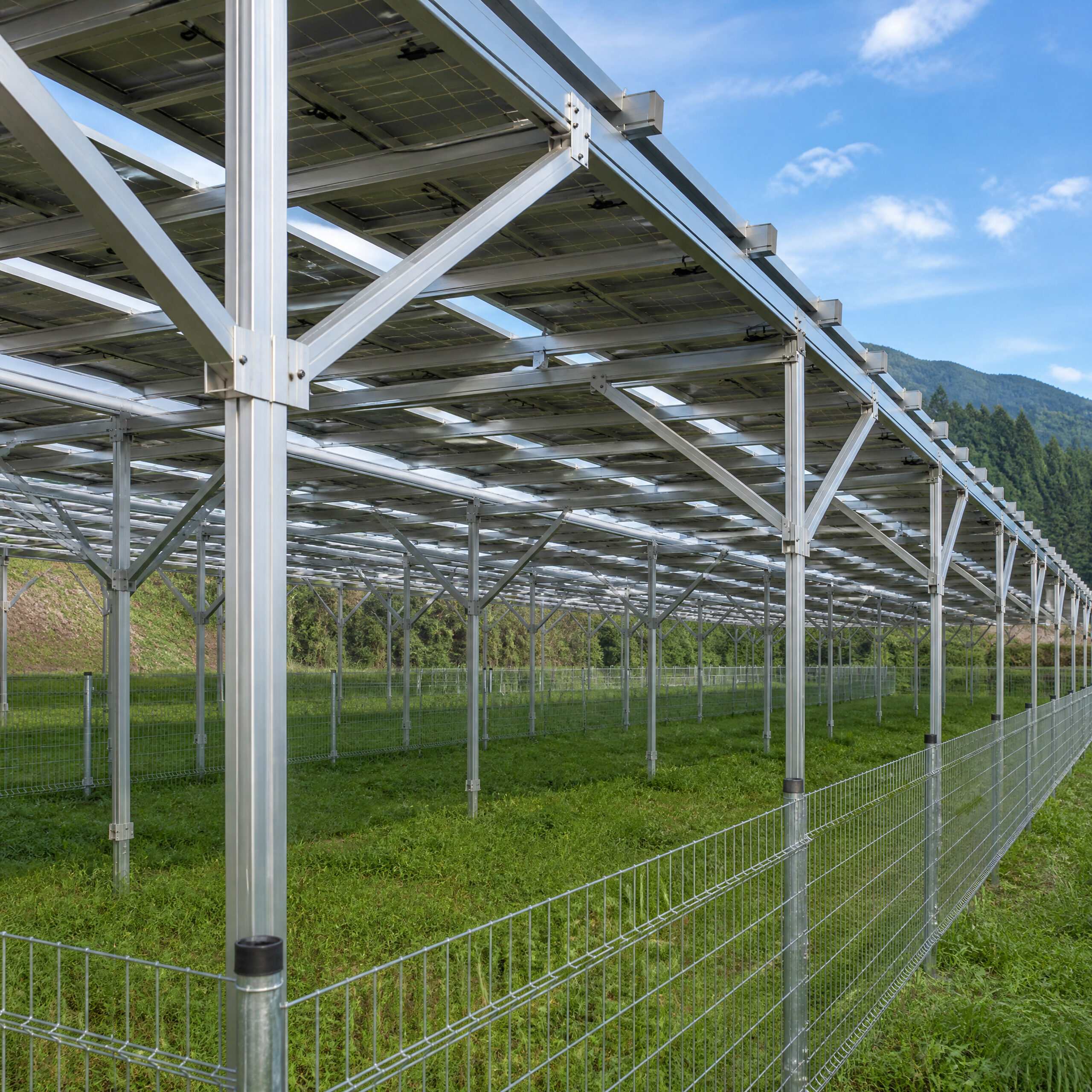 06 Japan Aluminum Solar Agro Greenhouse Structure Poster 100x100cm 150DPI scaled
